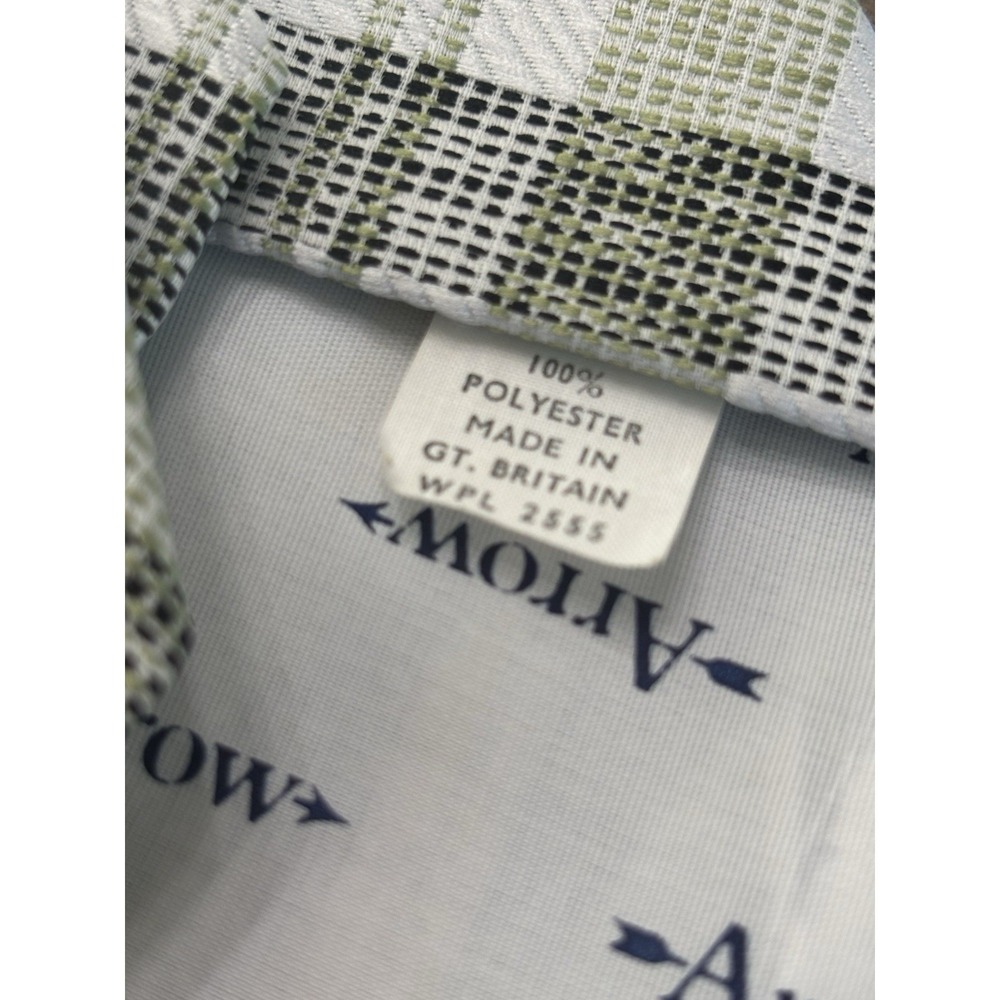 Vintage 70s Wide Arrow polyester necktie RARE Pattern - Picture 3 of 6